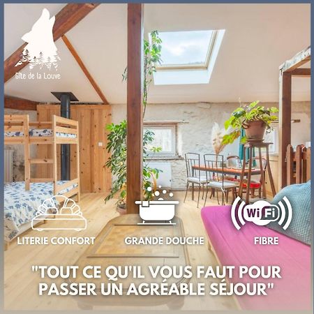 Chambre Triple Deluxe - Gite De La Louve Fougax-et-Barrineuf Extérieur photo