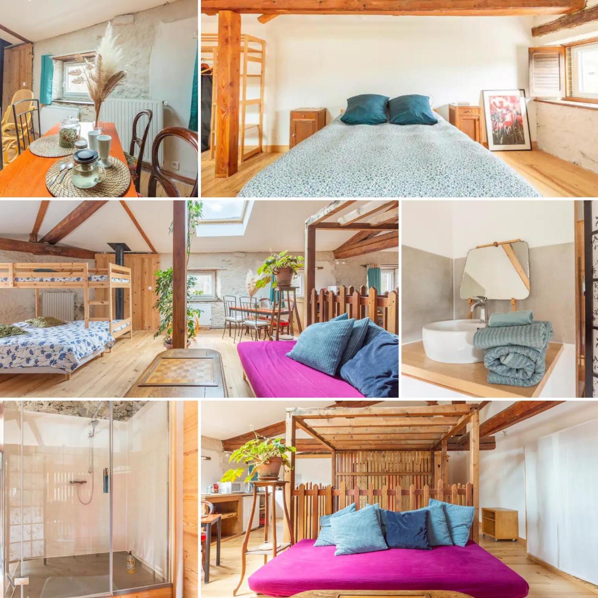 Chambre Triple Deluxe - Gite De La Louve Fougax-et-Barrineuf Extérieur photo